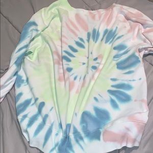 Tie Dye Crew Neck Sweatshirt